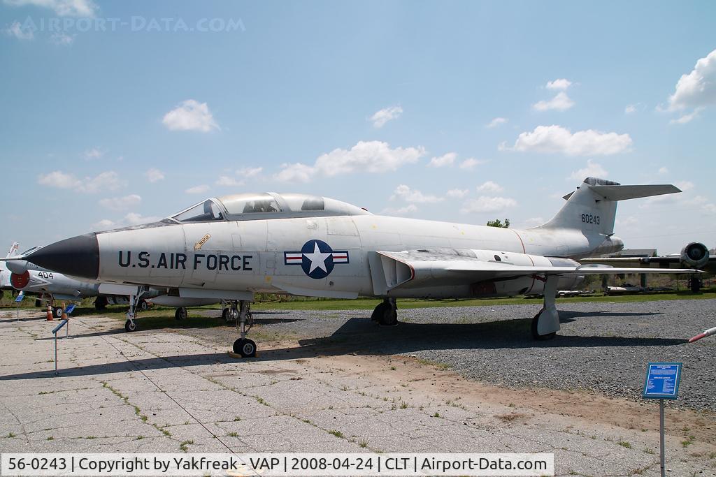 56-0243, 1956 McDonnell F-101F Voodoo C/N 190, USAF Douglas F101B Voodo