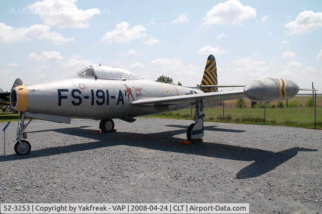 52-3253, 1952 Republic F-84G Thunderjet C/N Not found 52-3253, USAF Republic F84 Thunderjet