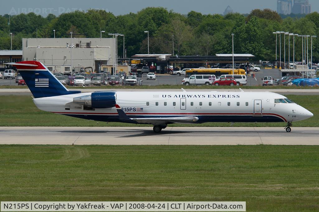 N215PS, 2003 Bombardier CRJ-200ER (CL-600-2B19) C/N 7880, PSA Regionaljet in US Airways colors