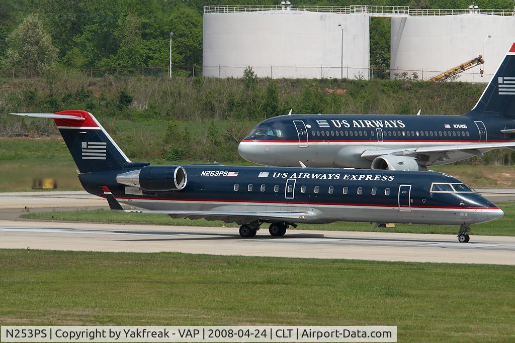 N253PS, 2004 Bombardier CRJ-200ER (CL-600-2B19) C/N 7934, PSA Regionaljet in US Airways colors