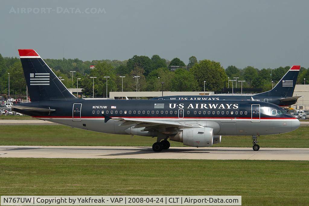 N767UW, 2000 Airbus A319-112 C/N 1382, US AIrways Airbus 319