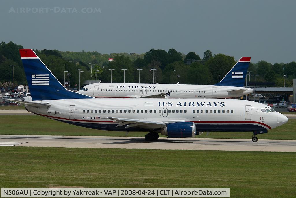 N506AU, 1987 Boeing 737-3B7 C/N 23381, US AIrways Boeing 737-300