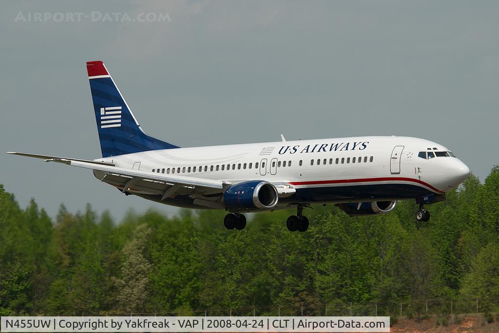 N455UW, 1991 Boeing 737-4B7 C/N 24997, US AIrways Boeing 737-400