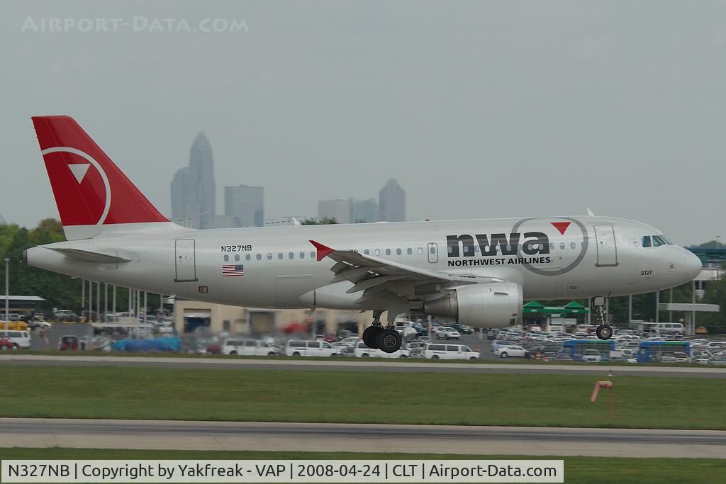N327NB, 2001 Airbus A319-114 C/N 1501, Northwest Airbus 319