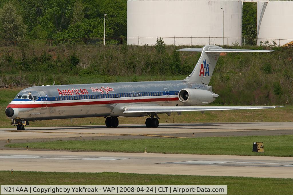 N214AA, 1983 McDonnell Douglas MD-82 (DC-9-82) C/N 49162, American Airlines MD80