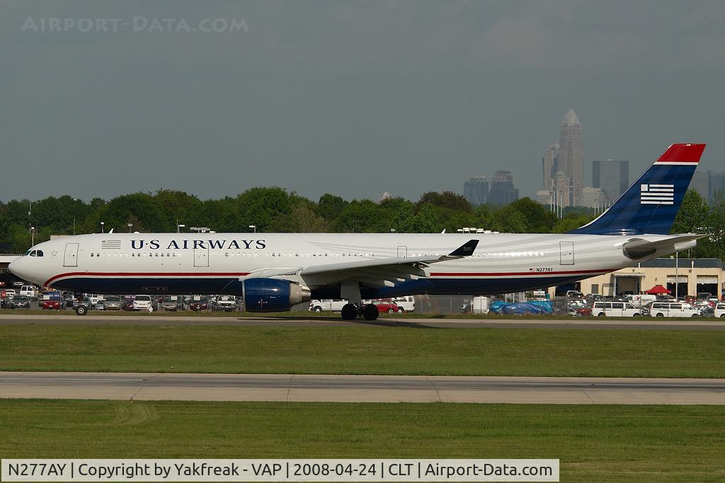 N277AY, 2001 Airbus A330-323 C/N 0380, US Airways Airbus 330-300