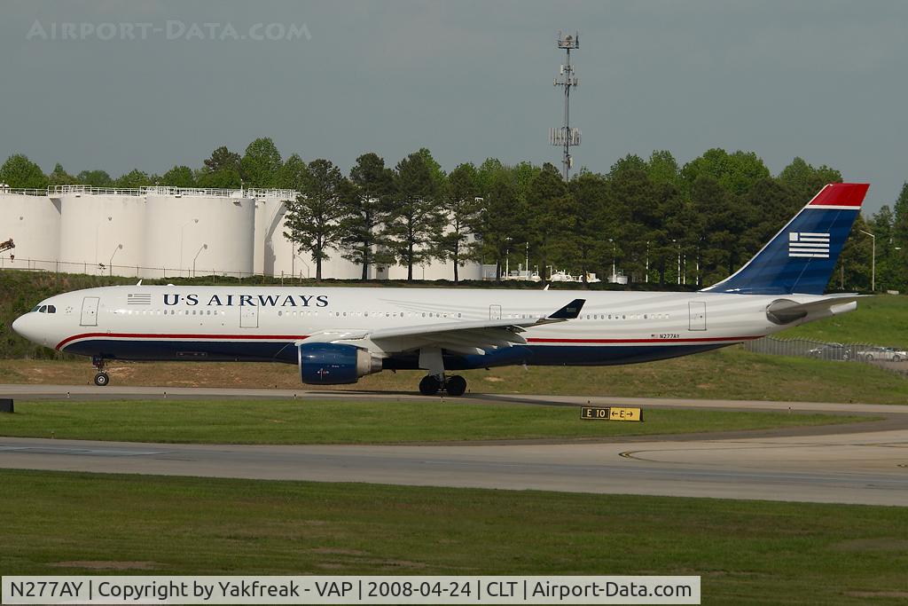N277AY, 2001 Airbus A330-323 C/N 0380, US Airways Airbus 330-300
