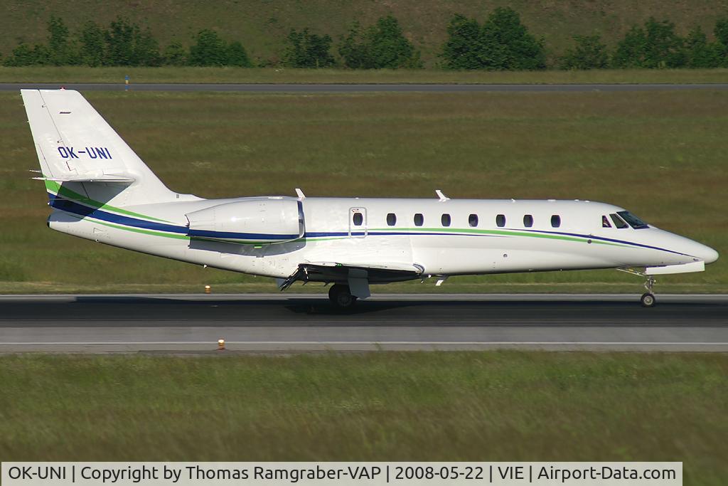 OK-UNI, 2007 Cessna 680 Citation Sovereign C/N 680-0139, Travel Service Cessna 680 Sovereign