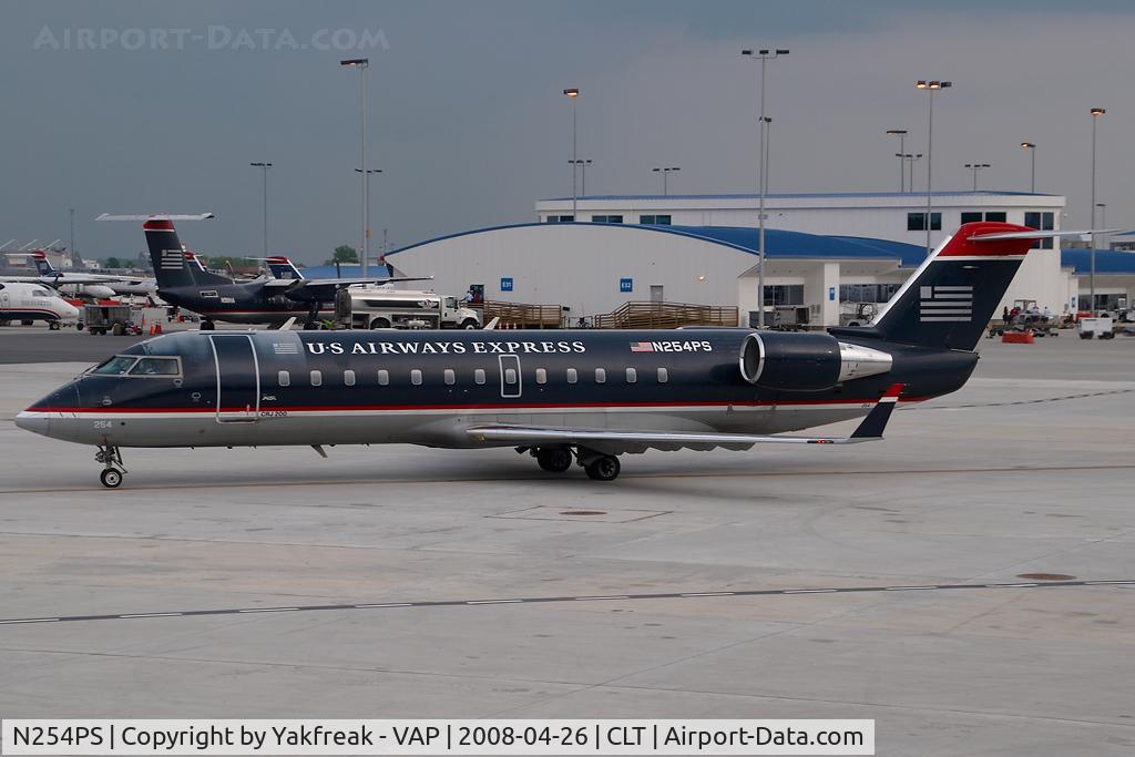 N254PS, 2004 Bombardier CRJ-200ER (CL-600-2B19) C/N 7935, PSA Regionaljet in US AIrways colors