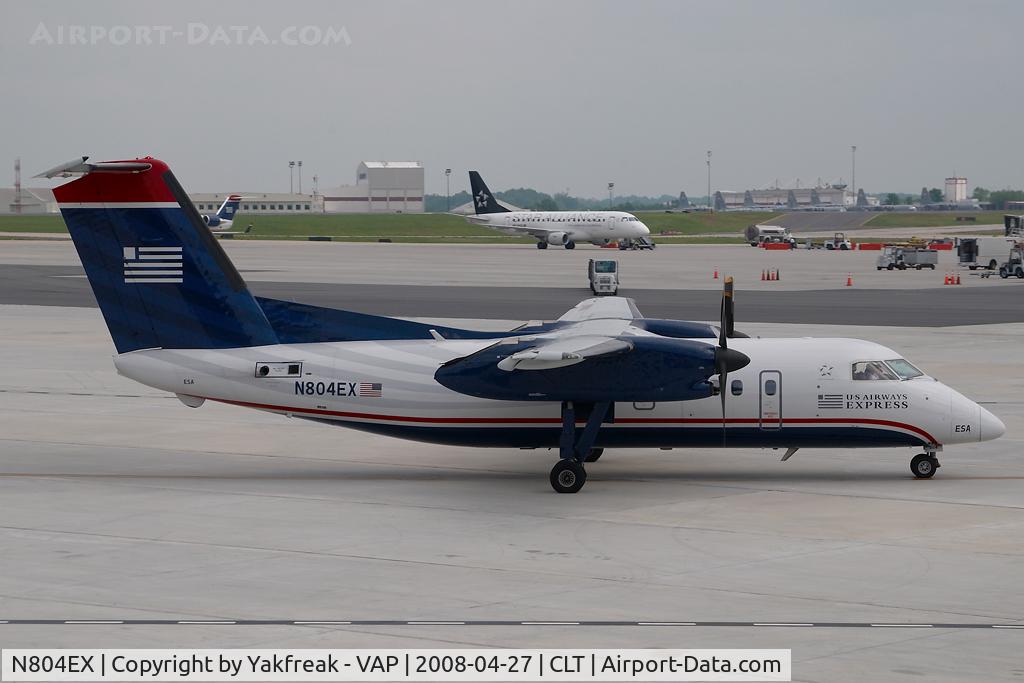 N804EX, 1990 De Havilland Canada DHC-8-102 Dash 8 C/N 227, Piedmont Airlines Das8-100 in US AIrways colors