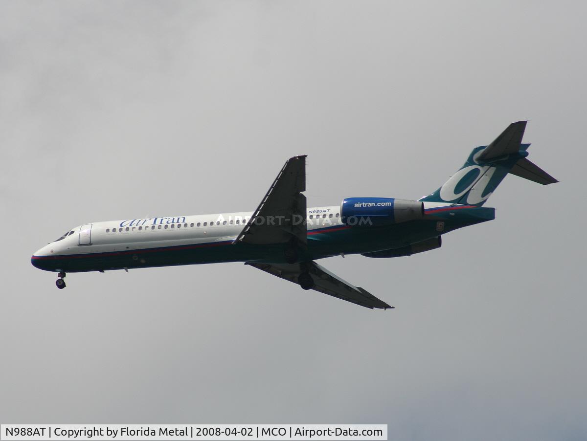 N988AT, 2001 Boeing 717-200 C/N 55068, Air Tran