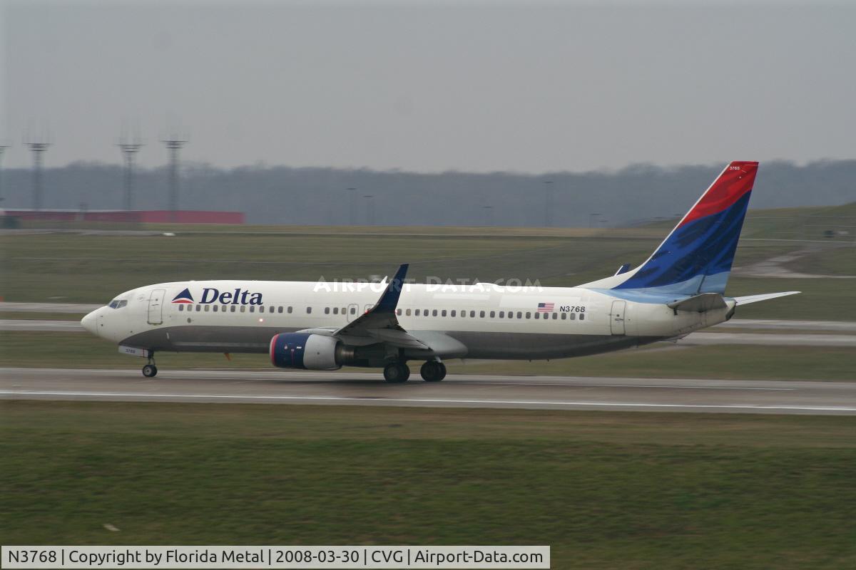 N3768, 2002 Boeing 737-832 C/N 29630, Delta