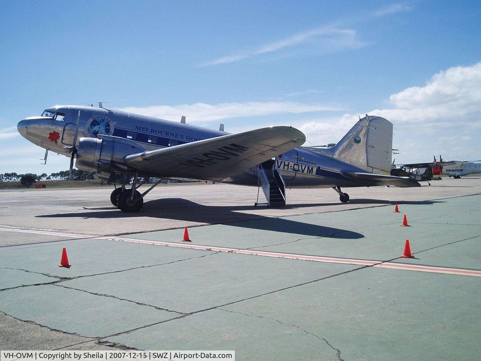 VH-OVM, 1943 Douglas DC3C-R-1830 C/N 16354/33102, At Sydney - DC-3 Flight to King Island