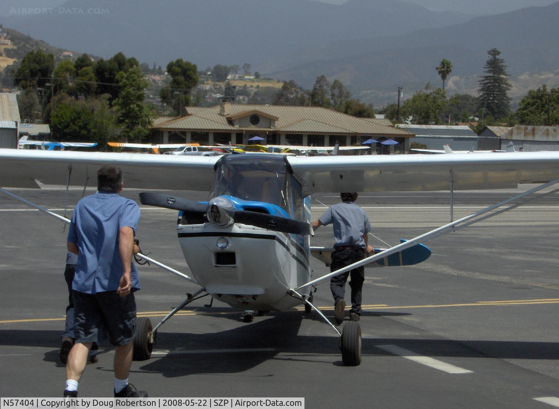N57404, 1973 Bellanca 7ECA Citabria C/N 940-73, 1973 Bellanca 7ECA CITABRIA, Lycoming O-235 115 Hp, prop strike bent bird being pushed home
