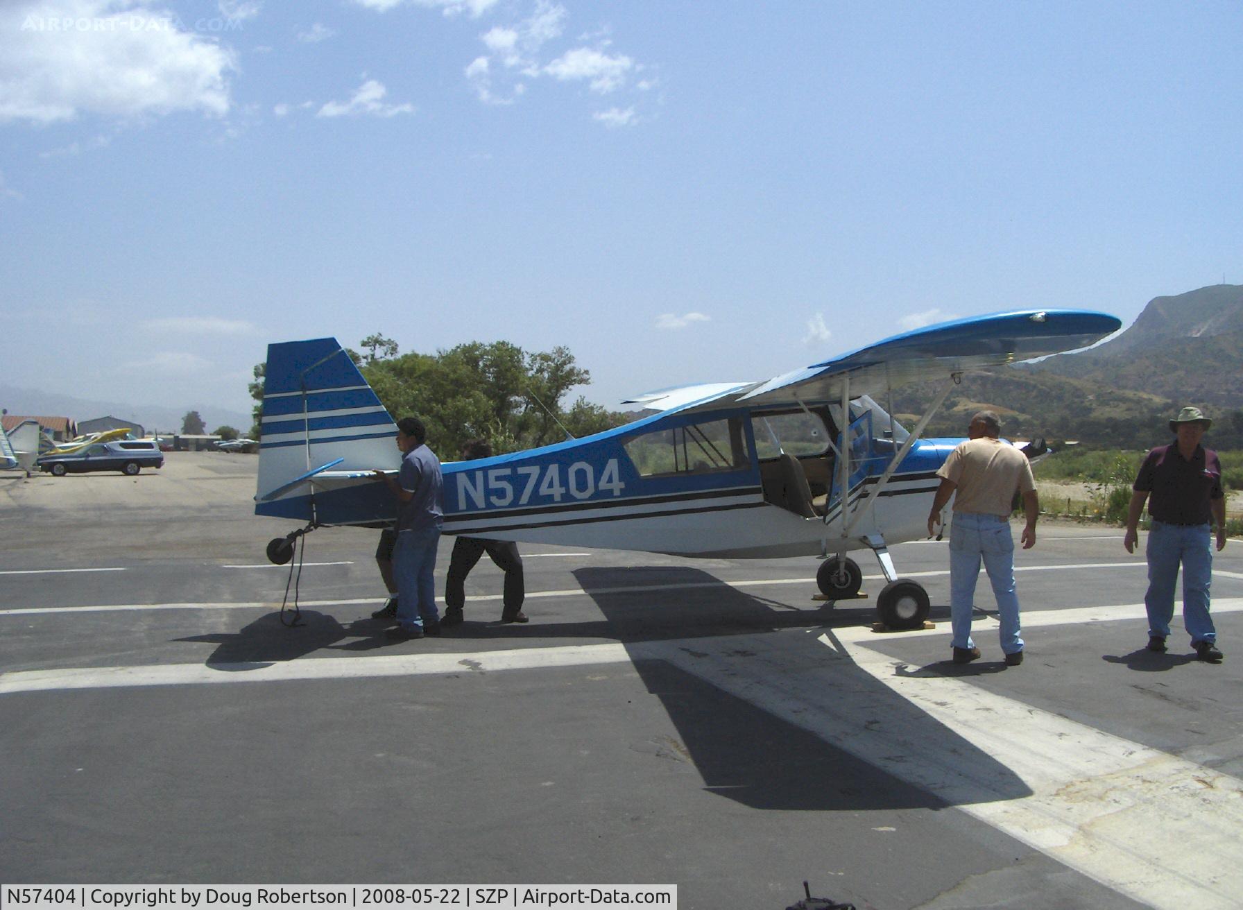 N57404, 1973 Bellanca 7ECA Citabria C/N 940-73, 1973 Bellanca 7ECA CITABRIA, Lycoming O-235 115 Hp, being lowered from nose-down position