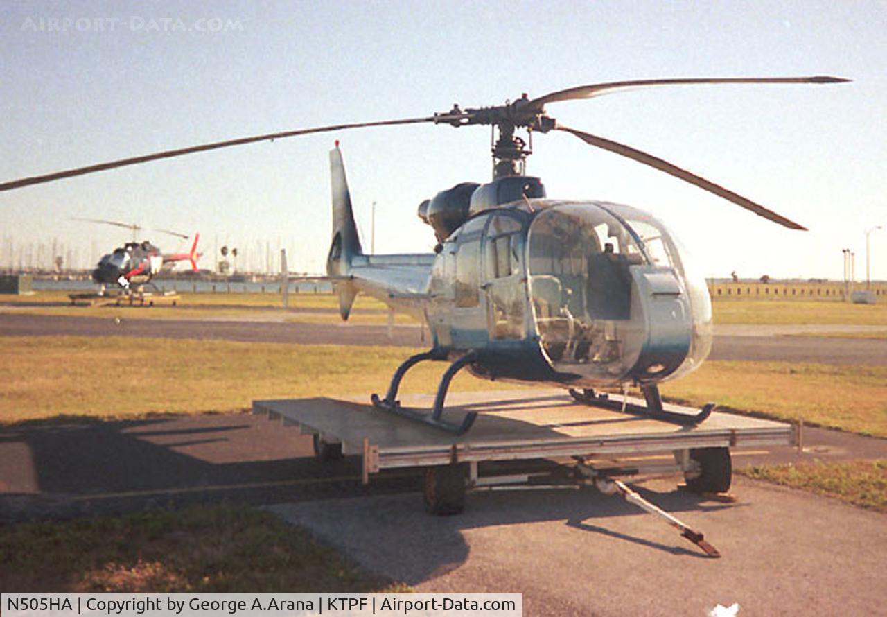 N505HA, 1972 Aerospatiale SA-341G Gazelle C/N 1022, Taken at Peter O'Knight Airport in 1999.