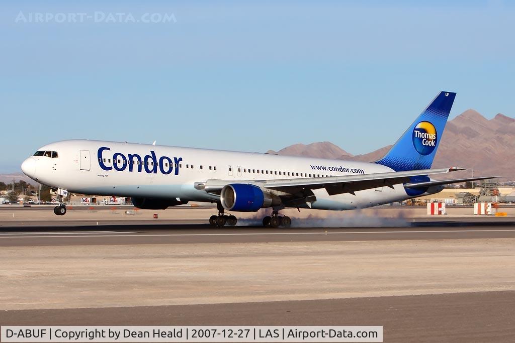 D-ABUF, 1994 Boeing 767-330/ER C/N 26985, Condor Flugdienst (FLT CFG82) from Frankfurt Main (EDDF) landing on RWY 25L.