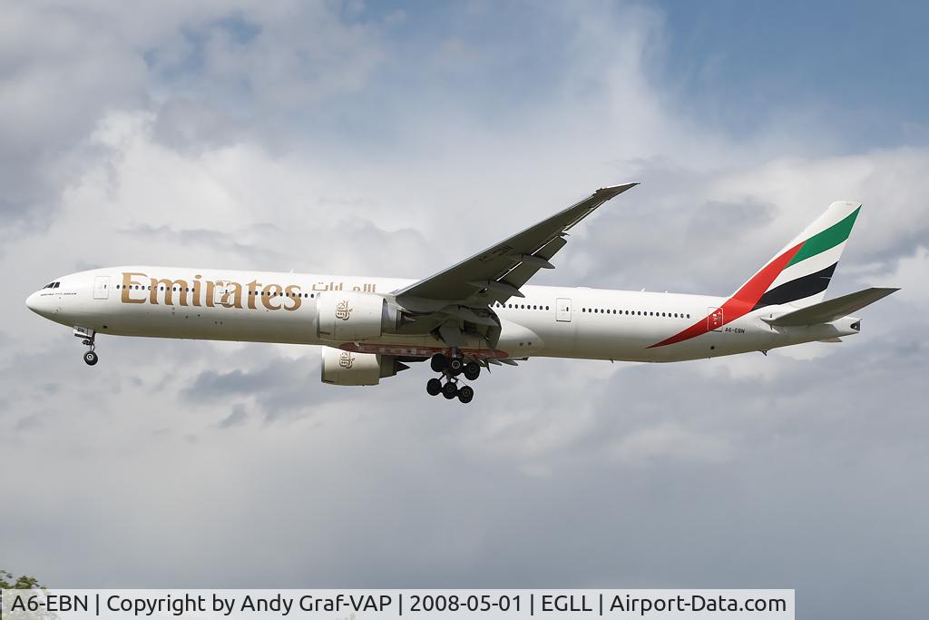 A6-EBN, 2006 Boeing 777-36N/ER C/N 32791, Emirates 777-300