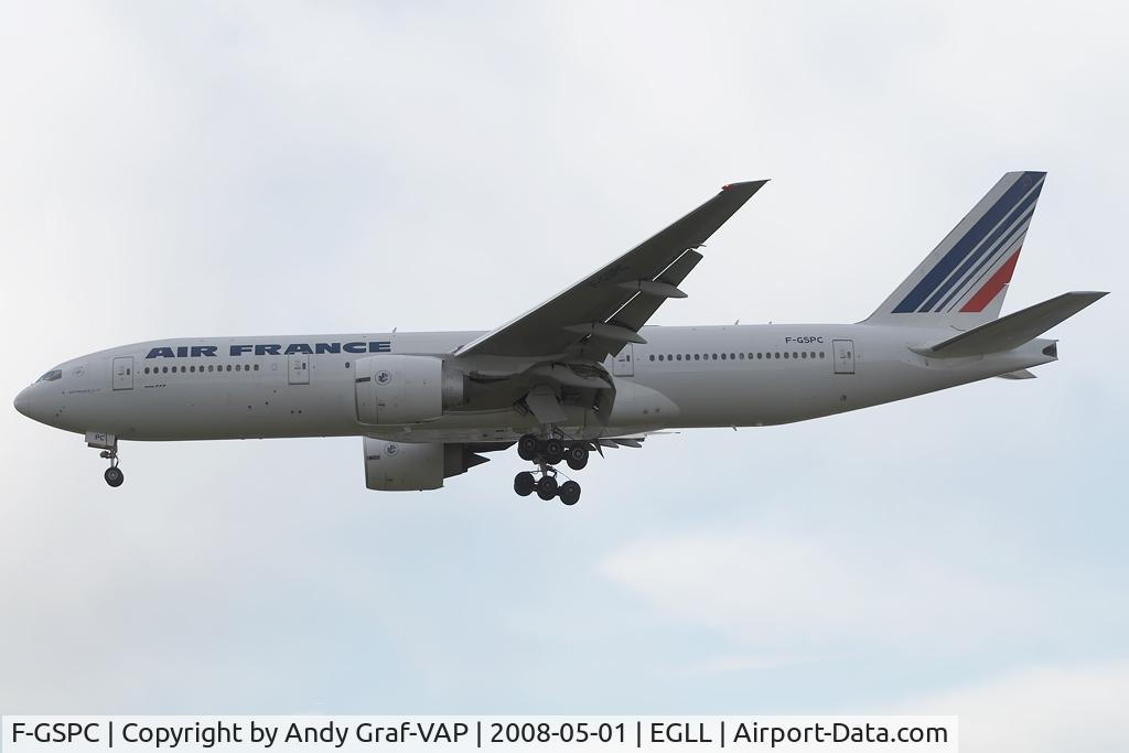 F-GSPC, 1998 Boeing 777-228/ER C/N 29004, Air France 777-200