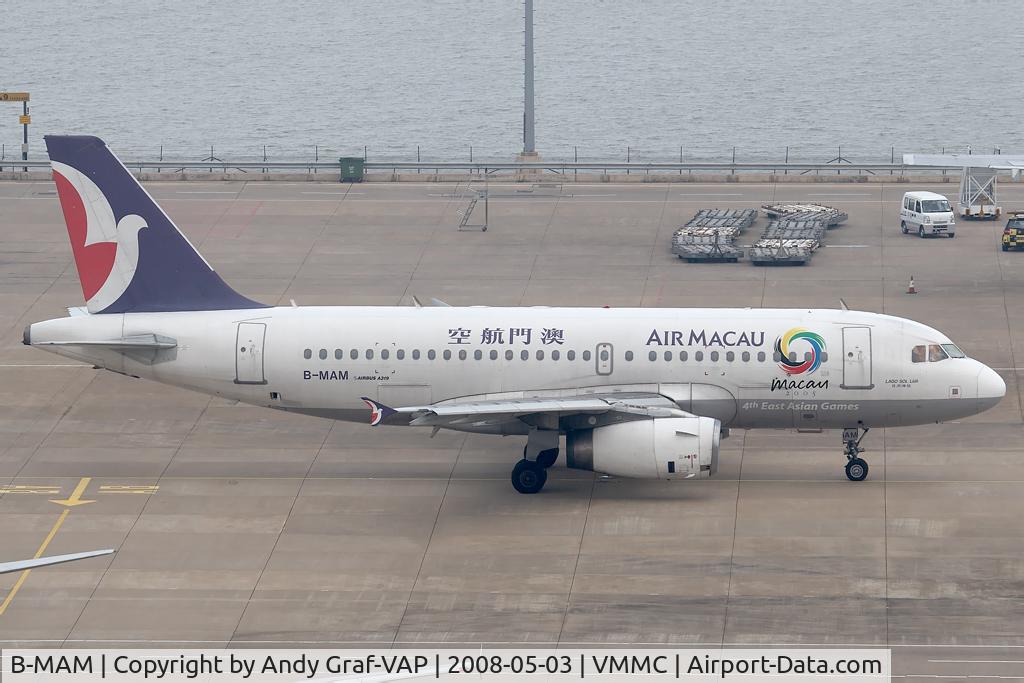 B-MAM, 2002 Airbus A319-132 C/N 1893, Air Macau A319