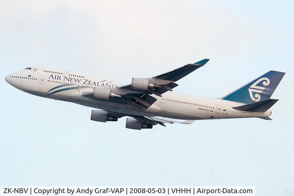 ZK-NBV, 1998 Boeing 747-419 C/N 26910, Air New Zealand 747-400
