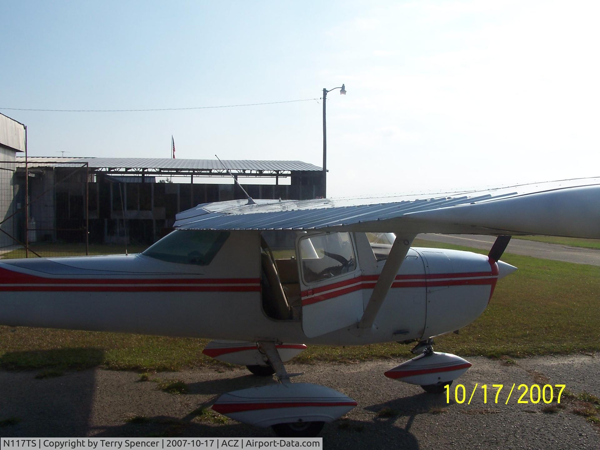 N117TS, 1968 Cessna 150J C/N 15069427, N117TS at hanger