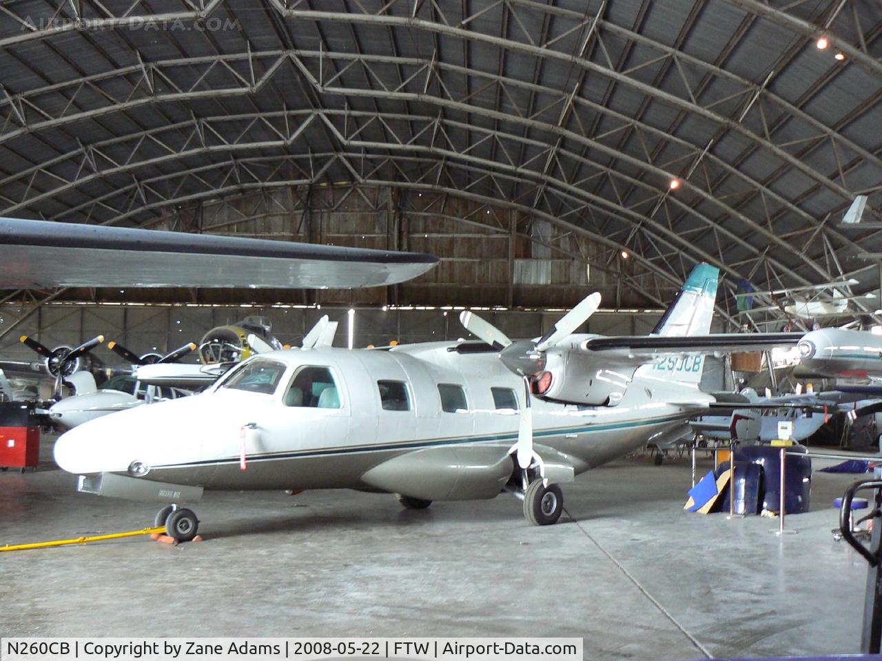 N260CB, Mitsubishi MU-2B-35 C/N 573, At Meacham Field - in the Vintage Flying Museum hanger