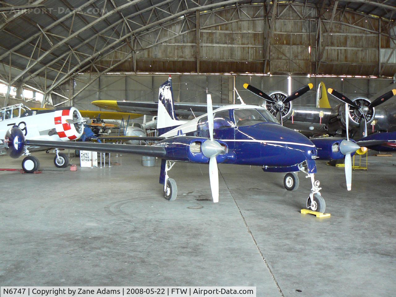 N6747, 1958 Cessna U-3A Blue Canoe (310A) C/N 38106, At Meacham Field - in the Vintage Flying Museum hanger