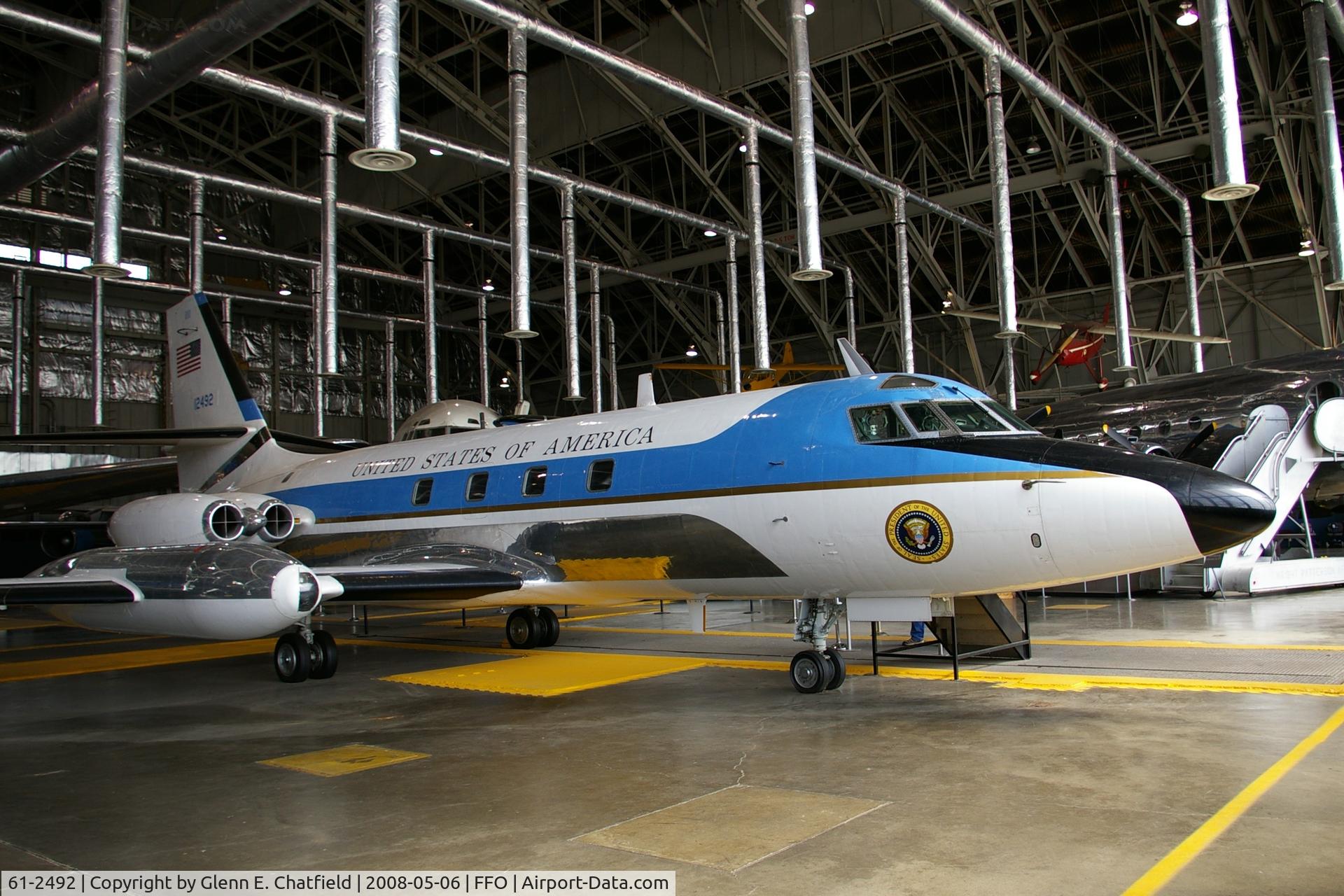 61-2492, 1961 Lockheed VC-140B-LM Jetstar C/N 1329-5031, Presidential bird at the National Museum of the U.S. Air Force
