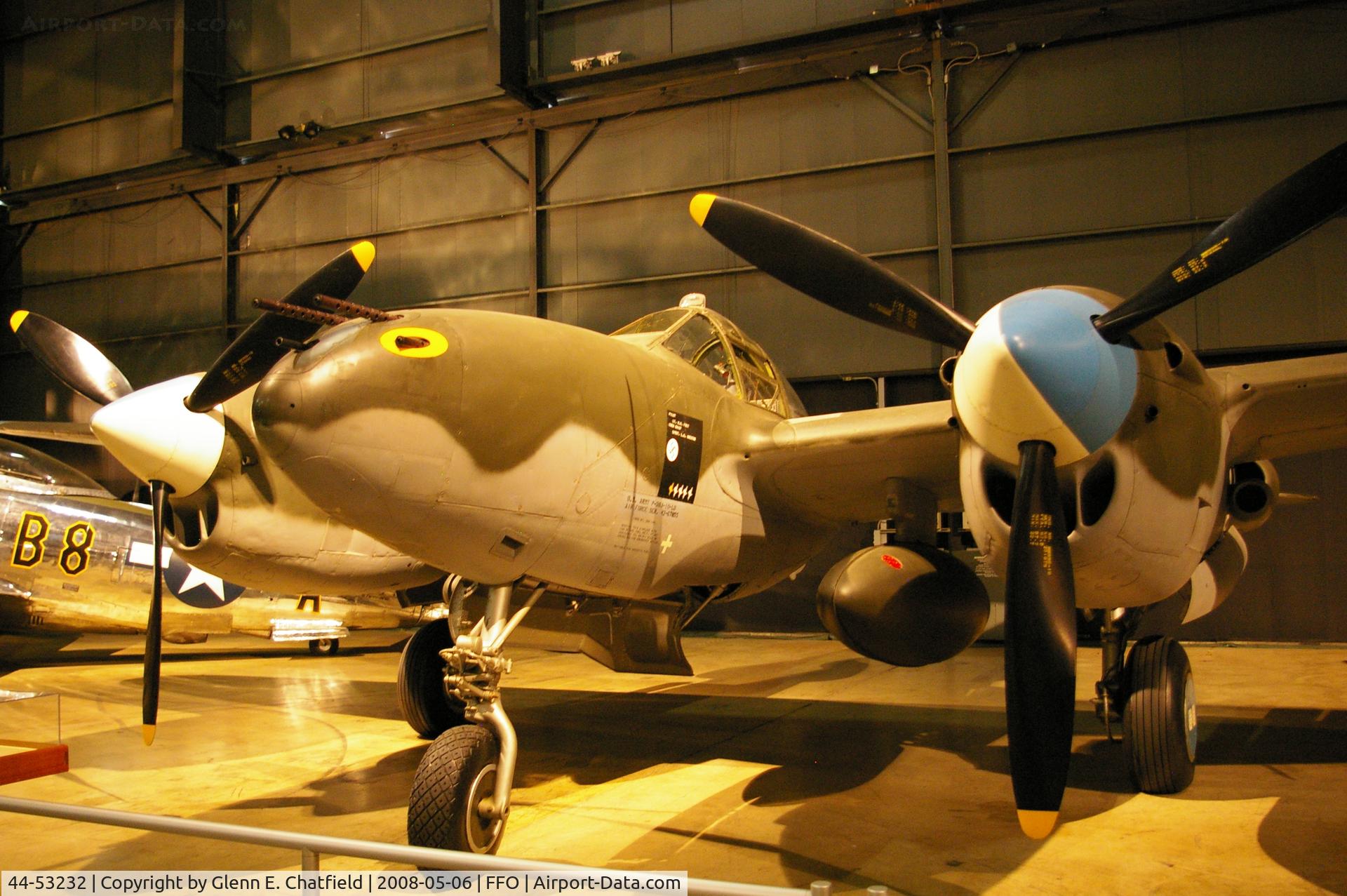44-53232, 1944 Lockheed P-38L-5-LO Lightning C/N 422-8487, Displayed at the National Museum of the U.S. Air Force