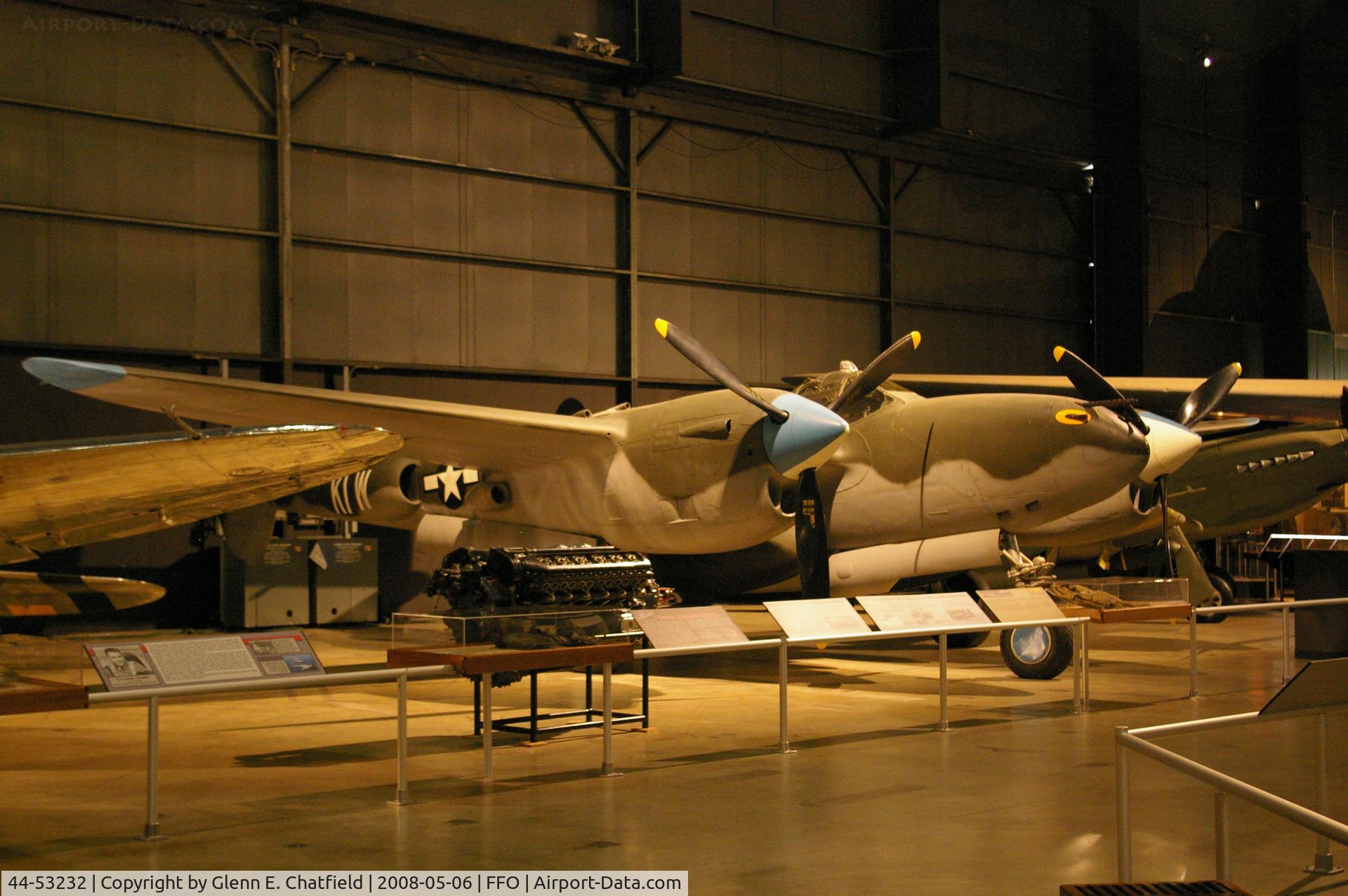 44-53232, 1944 Lockheed P-38L-5-LO Lightning C/N 422-8487, Displayed at the National Museum of the U.S. Air Force