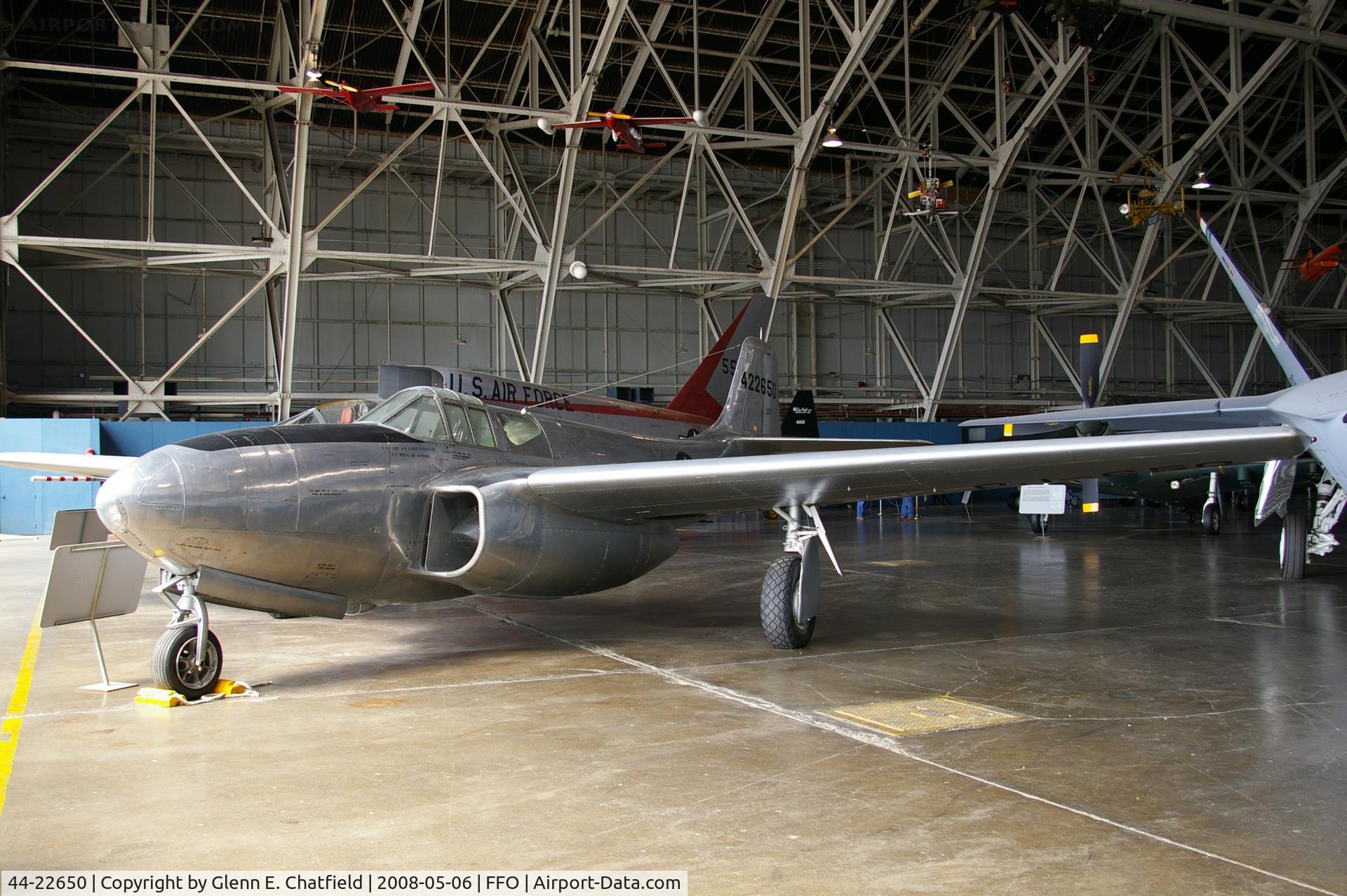 44-22650, 1944 Bell P-59B Airacomet C/N 27-58, At the National Museum of the U.S. Air Force annex building