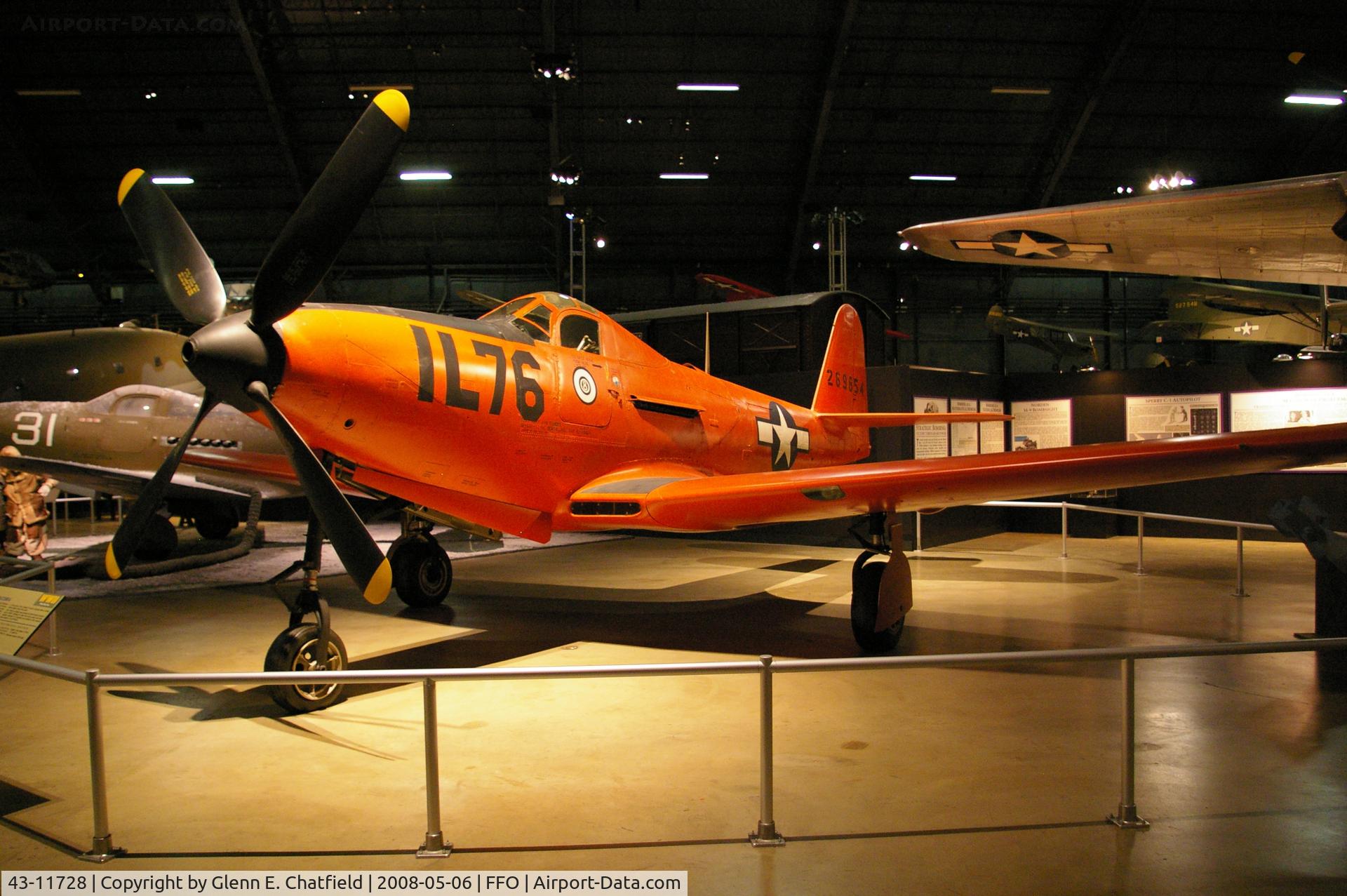 43-11728, 1945 Bell P-63E-1-BE Kingcobra C/N 33-16, Displayed at the National Museum of the U.S. Air Force