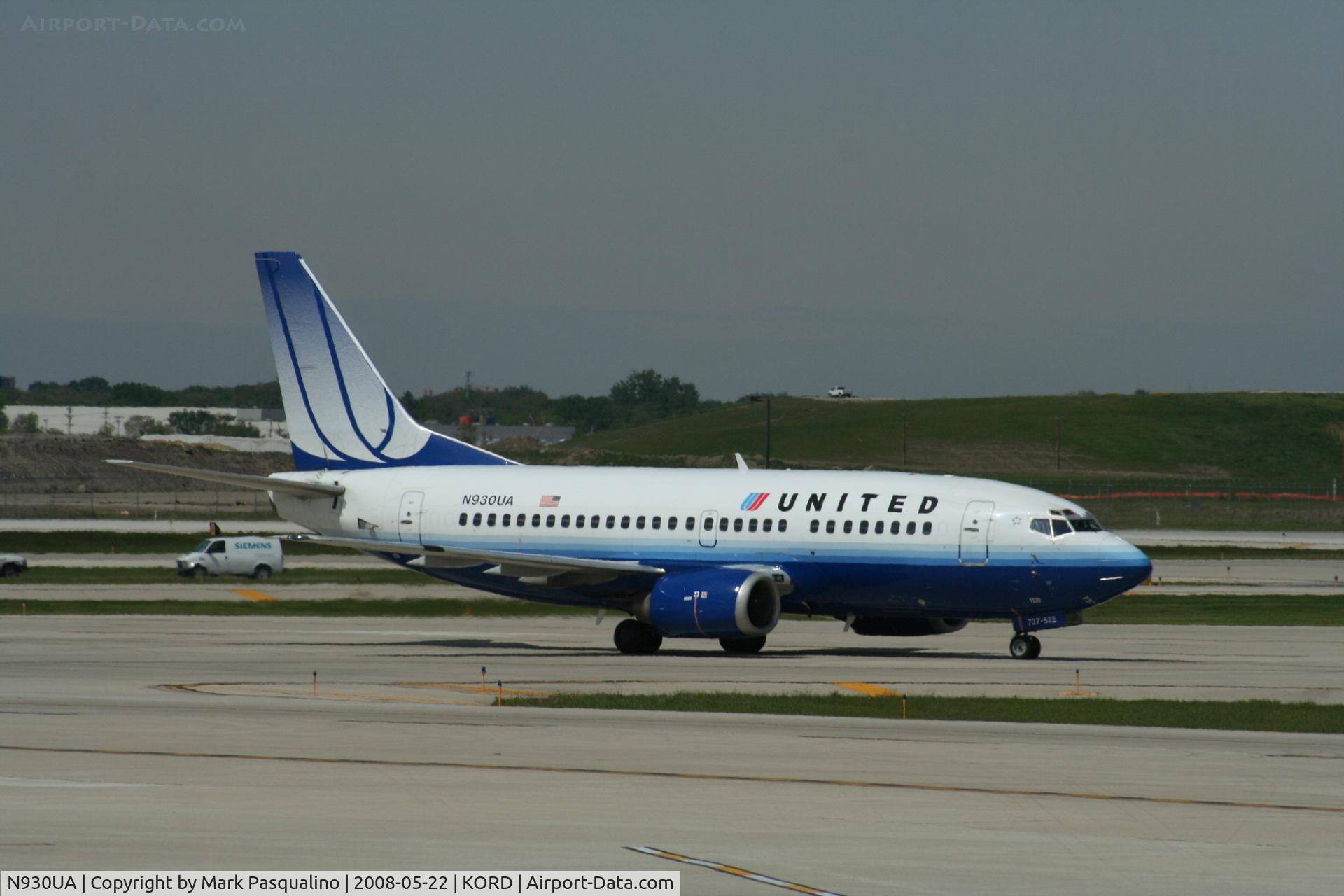 N930UA, 1992 Boeing 737-522 C/N 26655, Boeing 737-500