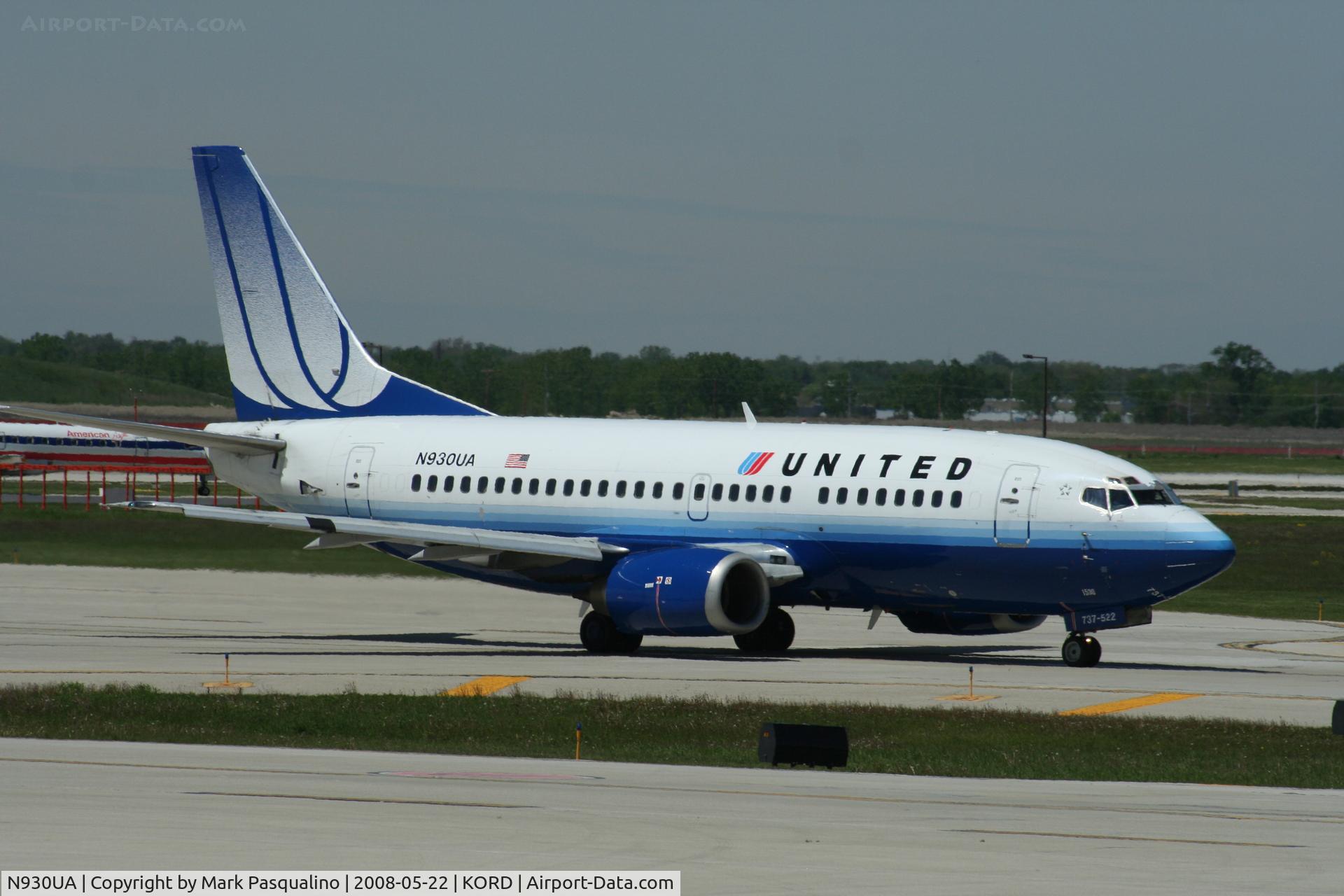 N930UA, 1992 Boeing 737-522 C/N 26655, Boeing 737-500