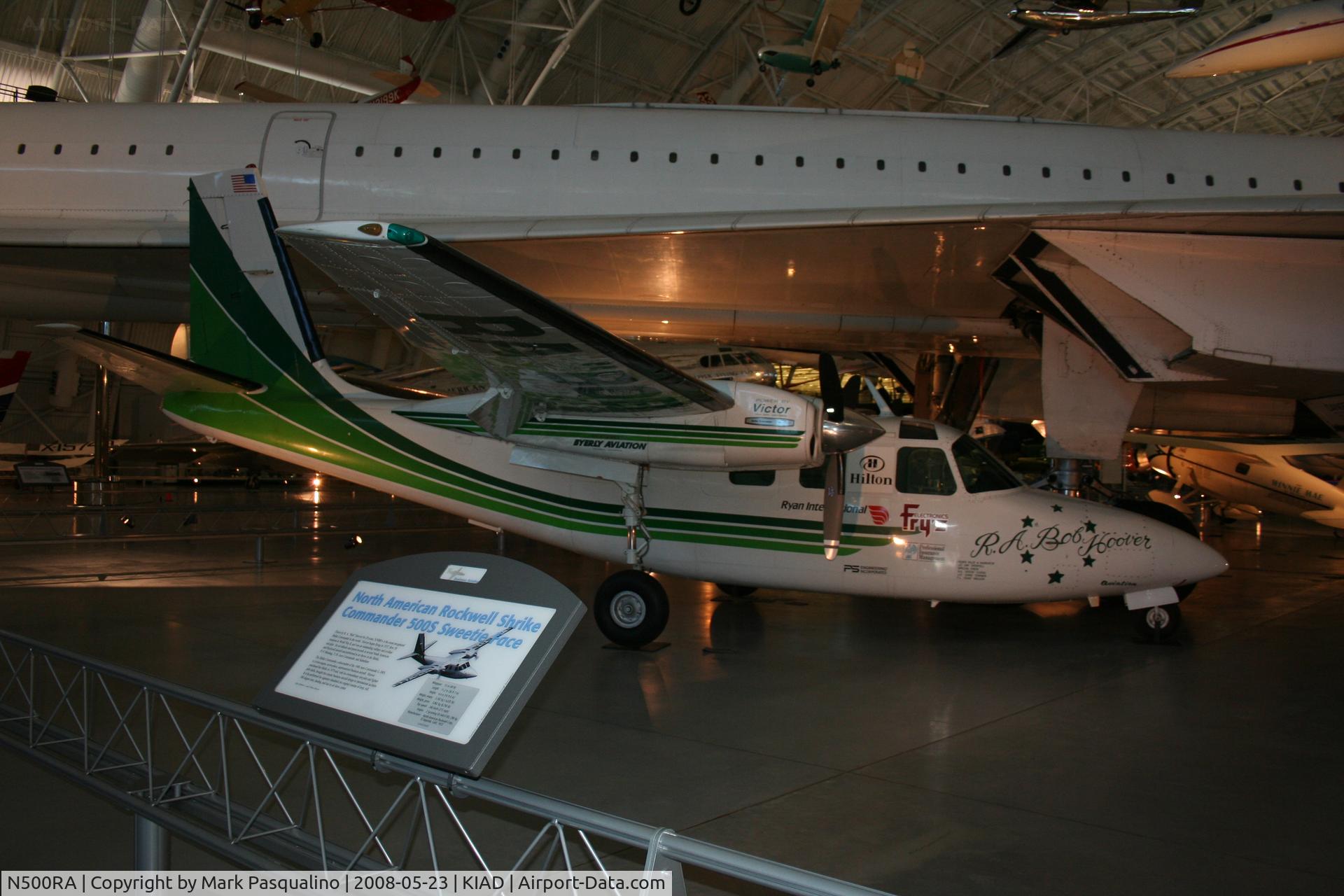 N500RA, 1972 Rockwell 500S Shrike Commander C/N 3127, Aero Commander 500 S