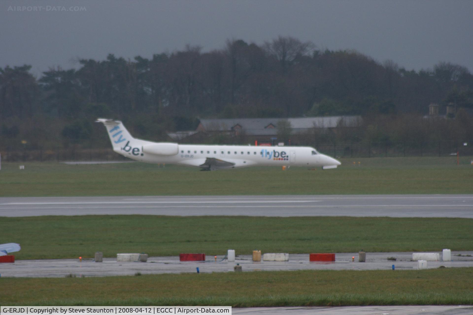G-ERJD, 2000 Embraer EMB-145EP (ERJ-145EP) C/N 145290, Taken at Manchester Airport on a typical showery April day