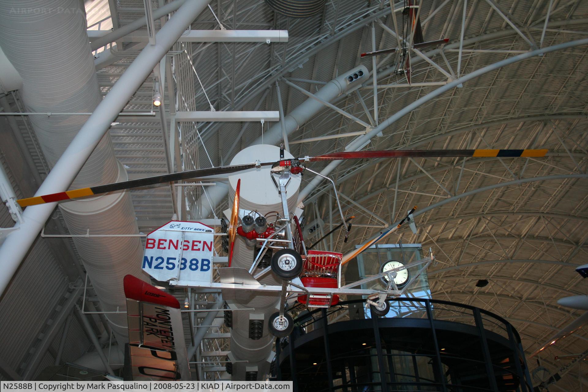 N2588B, 1957 Bensen B-8M Gyrocopter Gyrocopter C/N 194, Bensen B-8M Gyrocopter