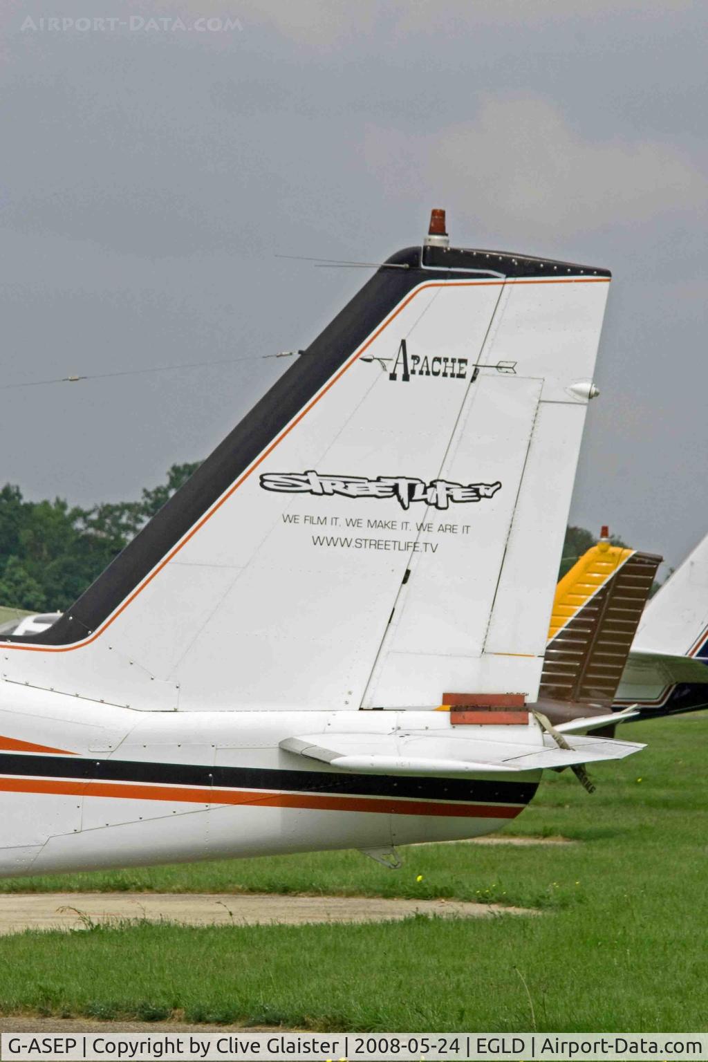 G-ASEP, 1963 Piper PA-23-235 Apache C/N 27-541, Showing a new logo