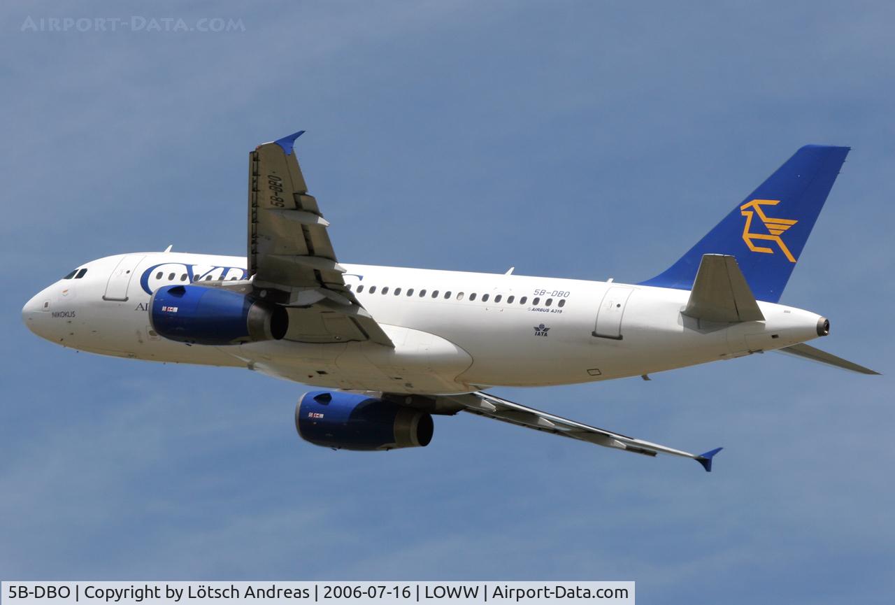 5B-DBO, 2002 Airbus A319-132 C/N 1729, Cyprus