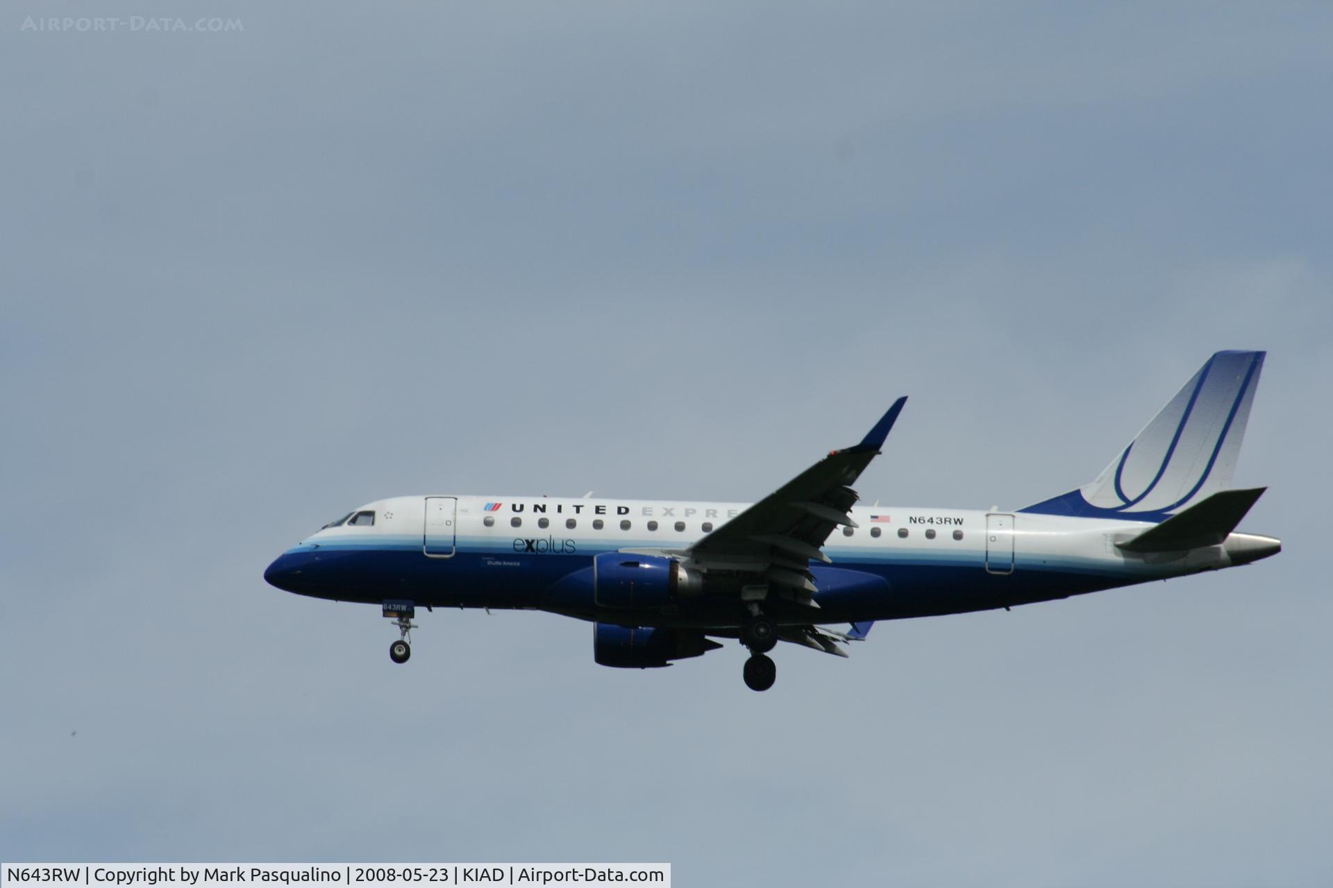 N643RW, 2005 Embraer 170SE (ERJ-170-100SE) C/N 17000060, ERJ 170-100 SE