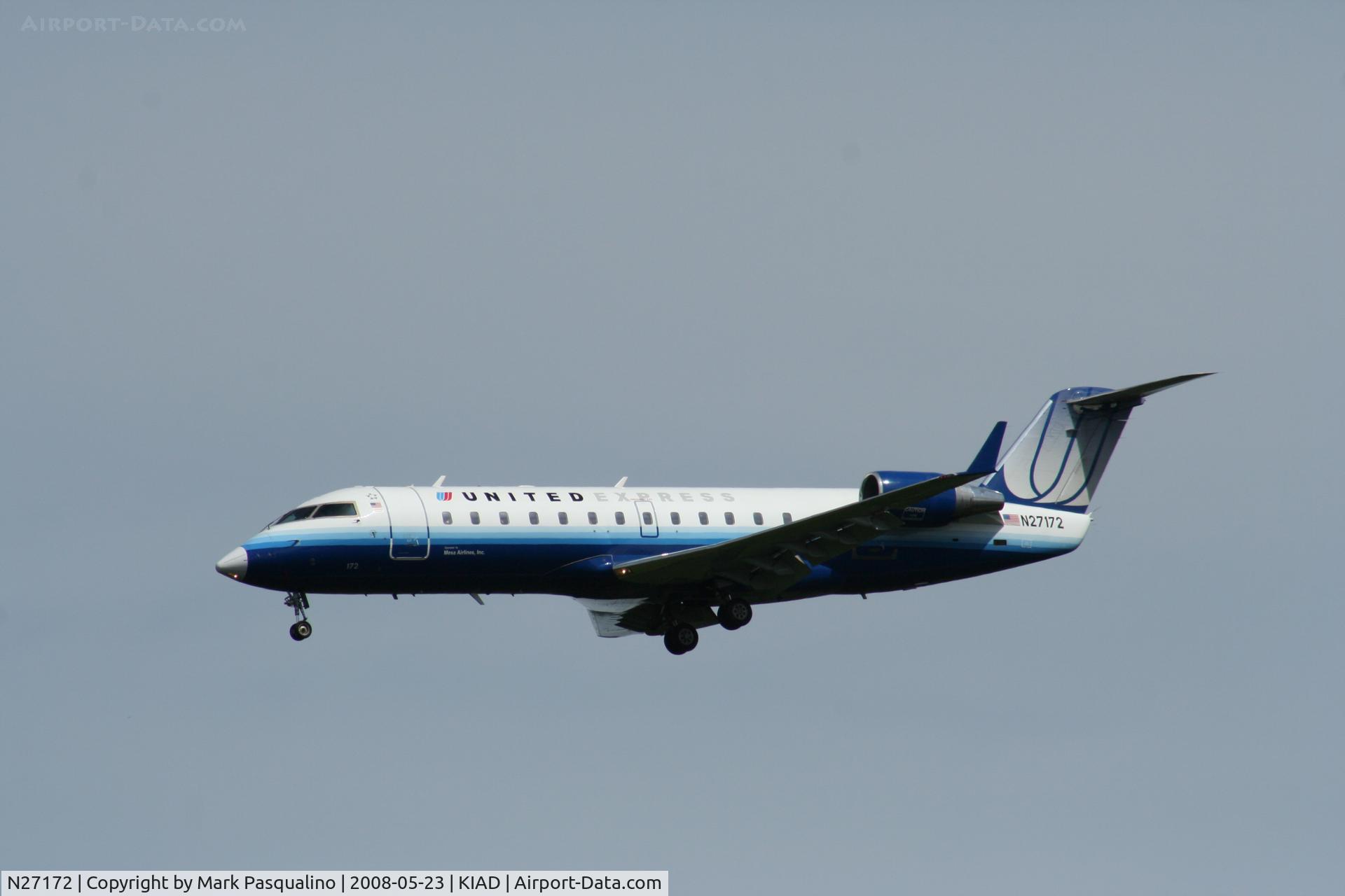 N27172, 1997 Canadair CRJ-200LR (CL-600-2B19) C/N 7172, CL-600-2B19