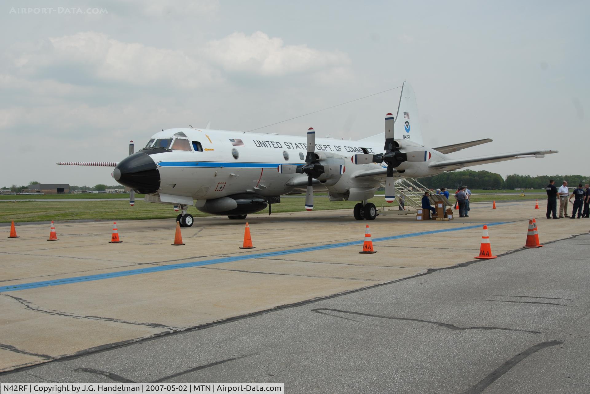 N42RF, 1975 Lockheed WP-3D Orion C/N 5622, Hurricane Hunter at Glenn L. Martin State Airport MD