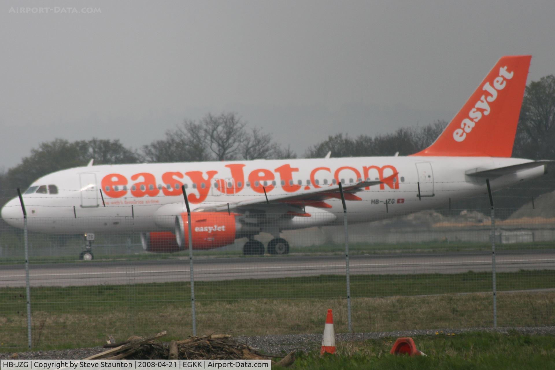 HB-JZG, 2004 Airbus A319-111 C/N 2196, Gatwick Airport 21/04/08 (married 19/04/08 - spotting two days later)