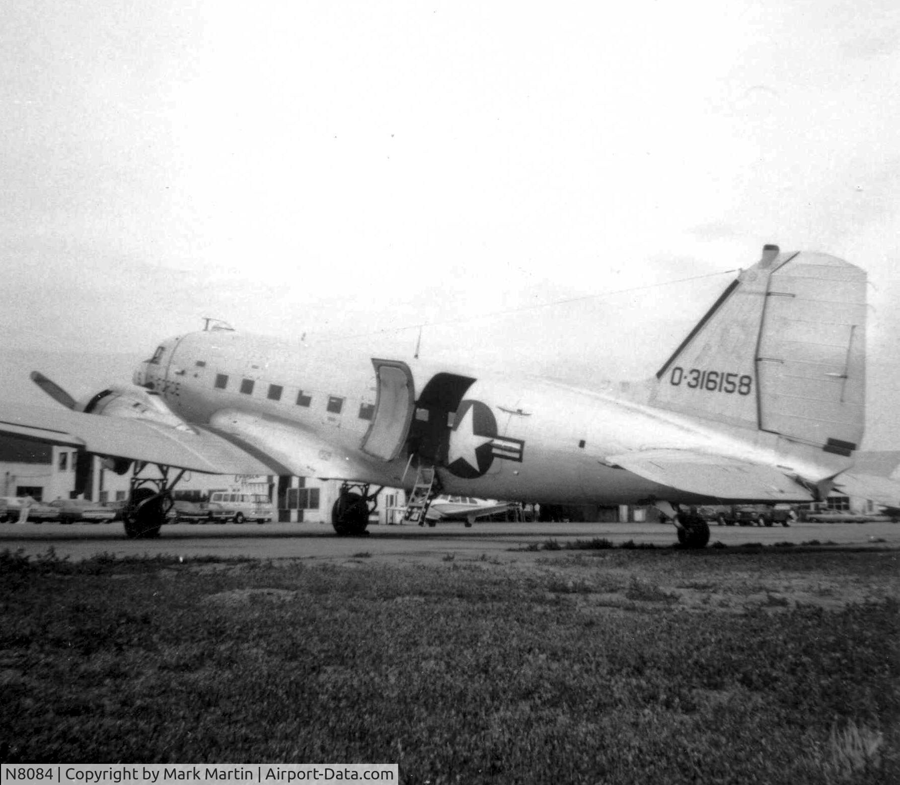 N8084, 1943 Douglas C-47 C/N 43-16158, at DSM, mid 1960's