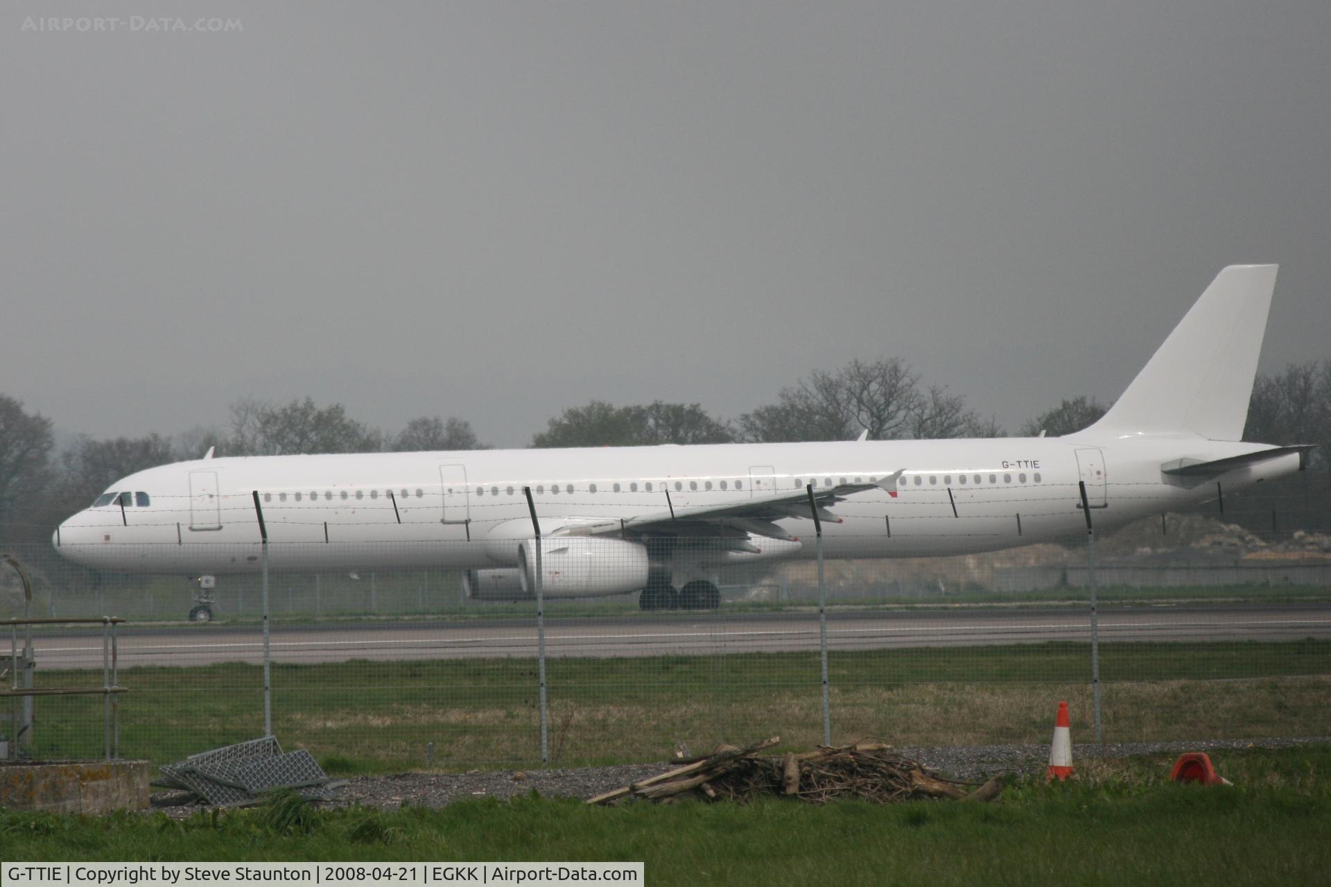 G-TTIE, 2006 Airbus A321-231 C/N 2682, Gatwick Airport 21/04/08 (married 19/04/08 - spotting two days later) - Note the colour scheme, ex GB Airways awaiting EasyJet livery