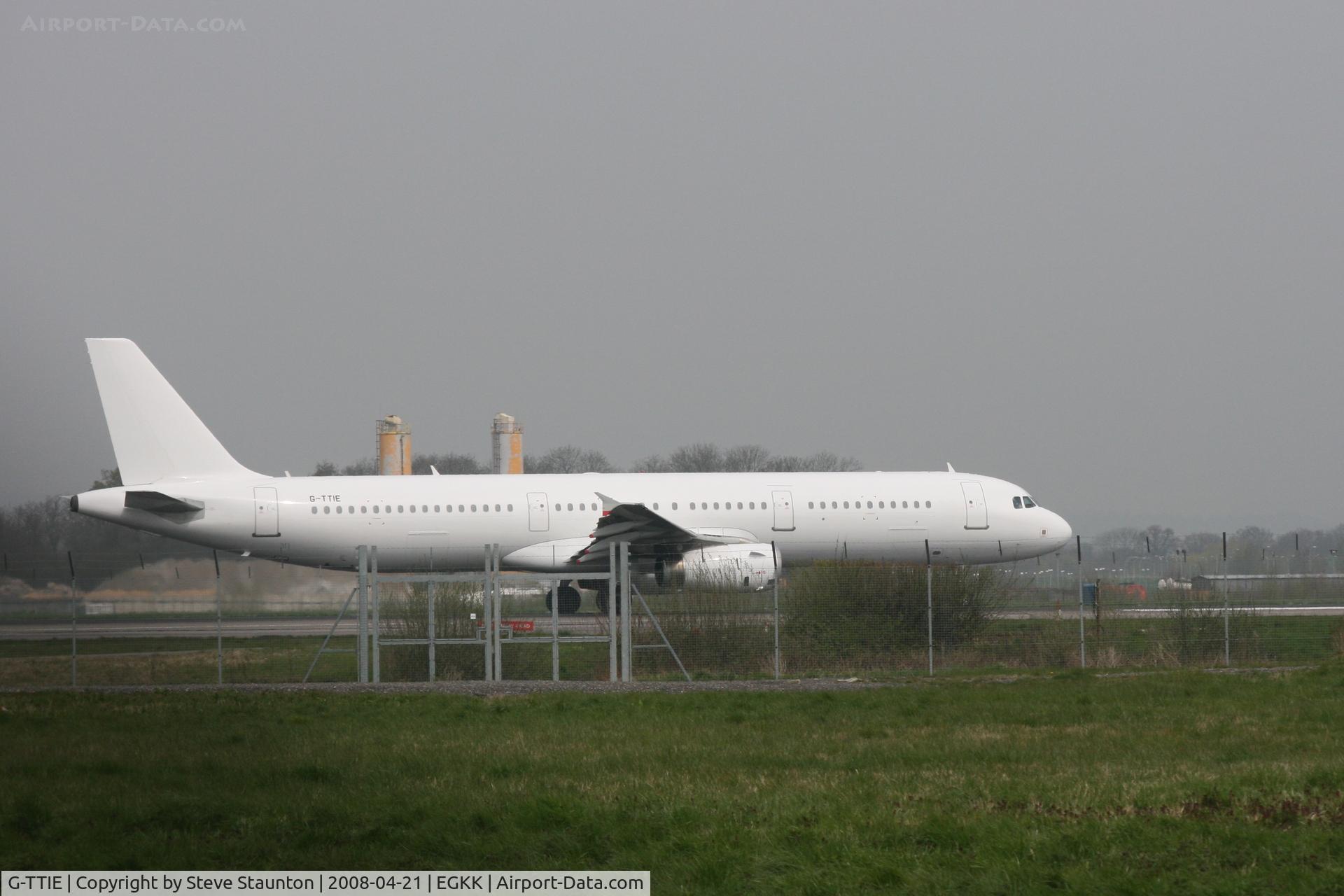 G-TTIE, 2006 Airbus A321-231 C/N 2682, Gatwick Airport 21/04/08 (married 19/04/08 - spotting two days later) - Note the colour scheme, ex GB Airways awaiting EasyJet livery