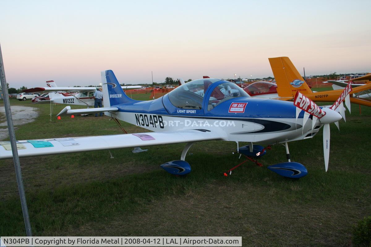 N304PB, 2008 Breezer Light Sport Aircraft C/N 006LSA, Breezer