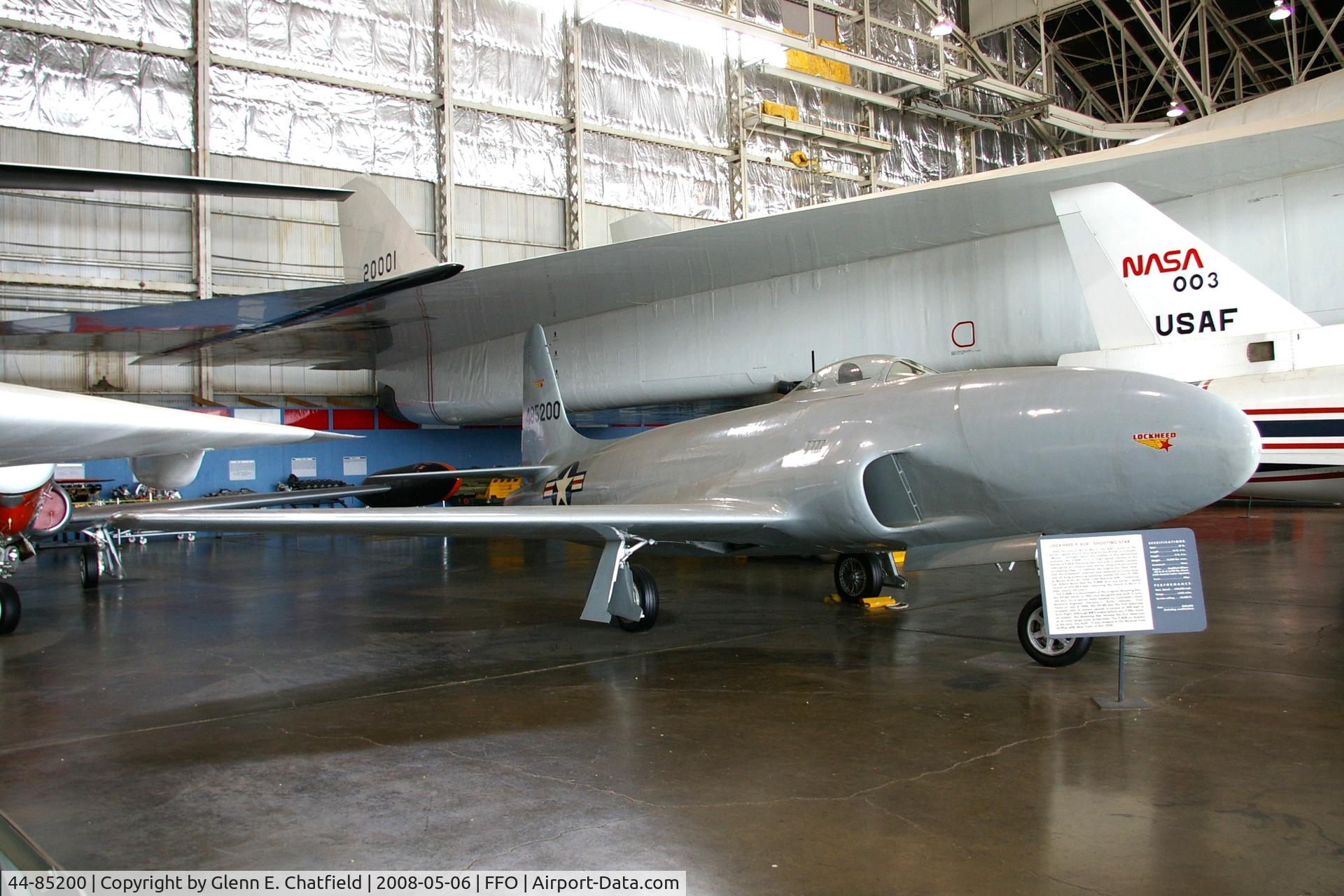 44-85200, 1946 Lockheed XP-80R Shooting Star C/N 080-1223, XP-80R on display at the National Museum of the U.S. Air Force