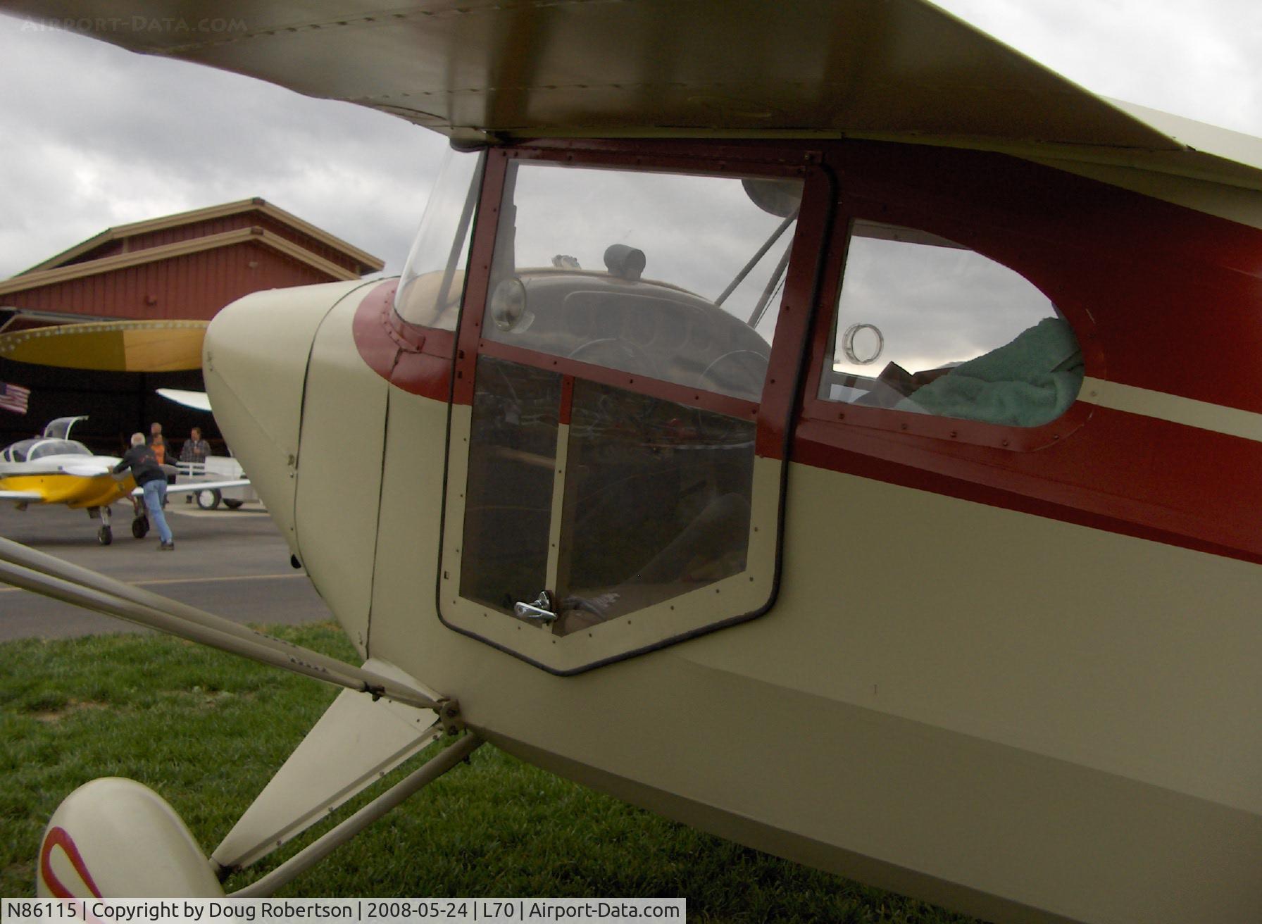 N86115, 1946 Aeronca 11AC Chief C/N 11AC-546, 1946 Aeronca 11AC CHIEF, Continental A&C65 65 Hp, extra visibility doors